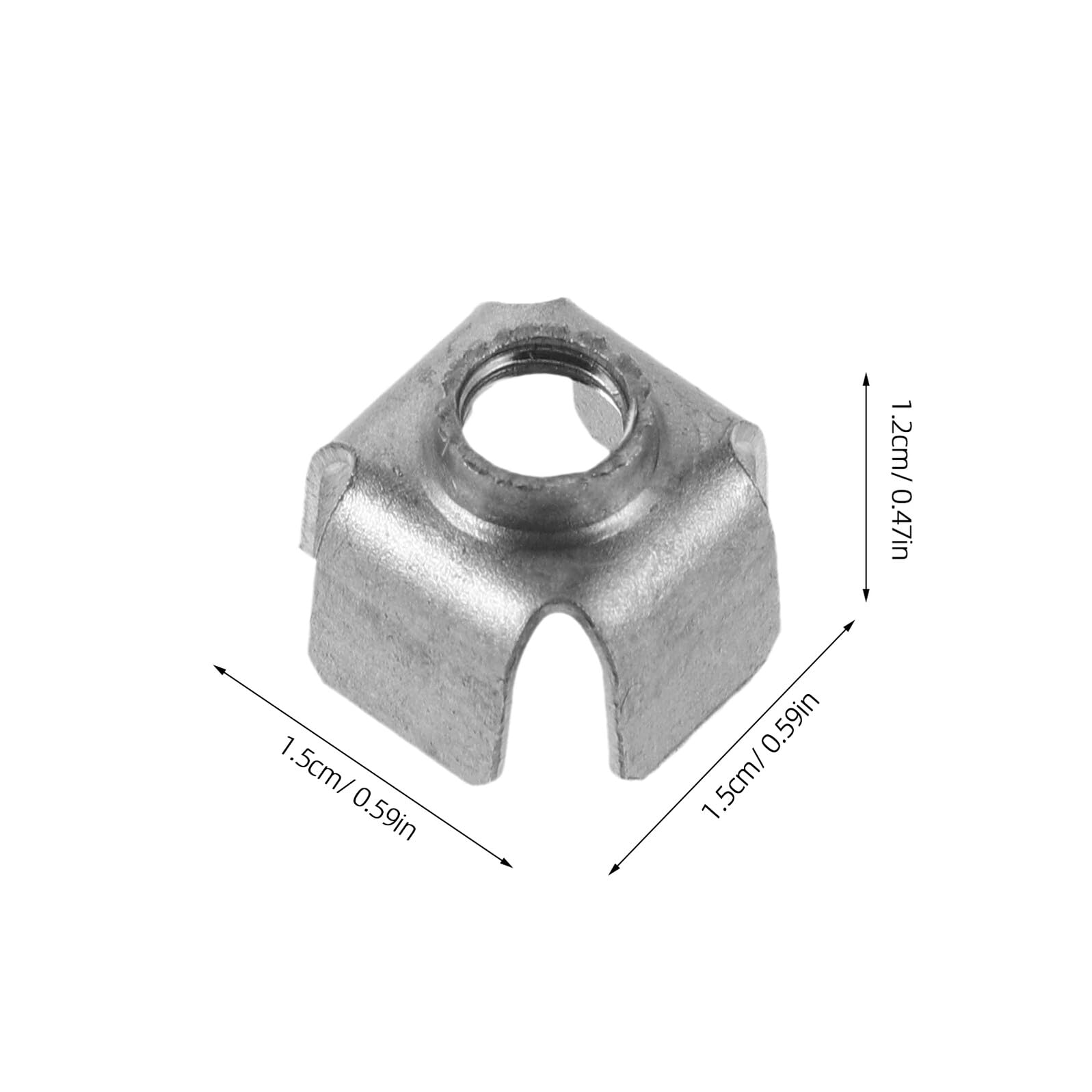 KOMBIUDA Écrous à Insert Fileté M6 200 et Protection du Filetage 200pcs, Connexion Soudée Stable pour Tube Carré en Fer pour Meubles et Machines