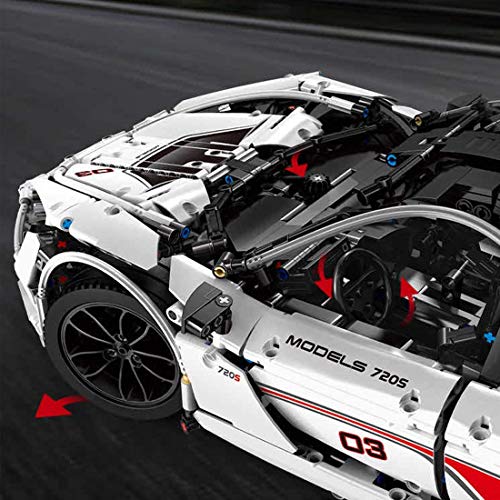 n.g. Home Decor Technic Car McLaren 720s Building Set 1:8 2.4Ghz RC Sport Car Construction Model 3149Pcs Building Blocks… – Bild 7
