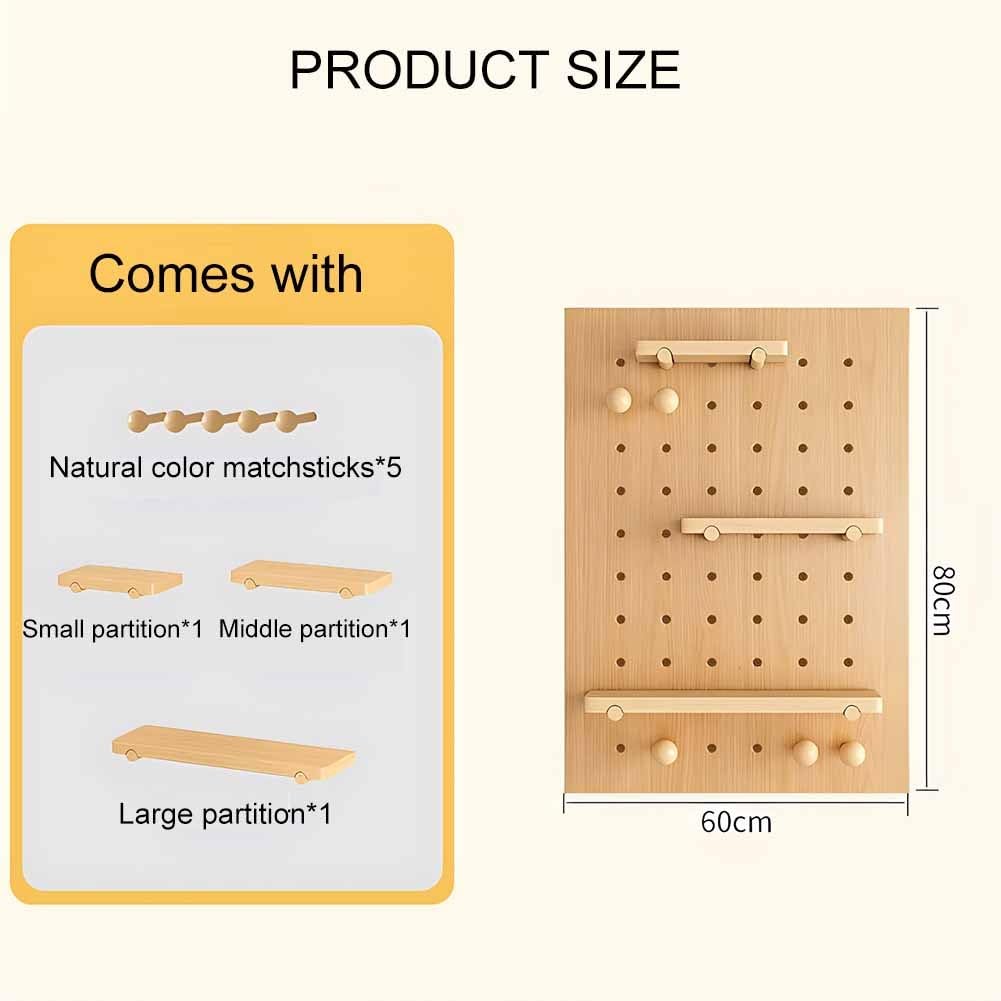 Montowany na ścianie organizer na tablicę pegboardową o grubości 16 mm, zestaw do kuchni, sypialni, biura, garażu, zielony, 60 x 80 cm rozwiązanie do przechowywania i ekspozycja rękodzieła