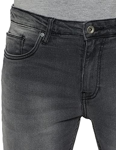 Image of Amazon Brand - Symbol Men's Slim Stretchable Jeans (SS22-SY-SL-517 Mid Grey 38)