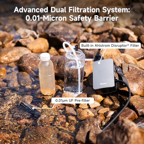 Filtre à eau électrique portable purificateur d'eau de camping