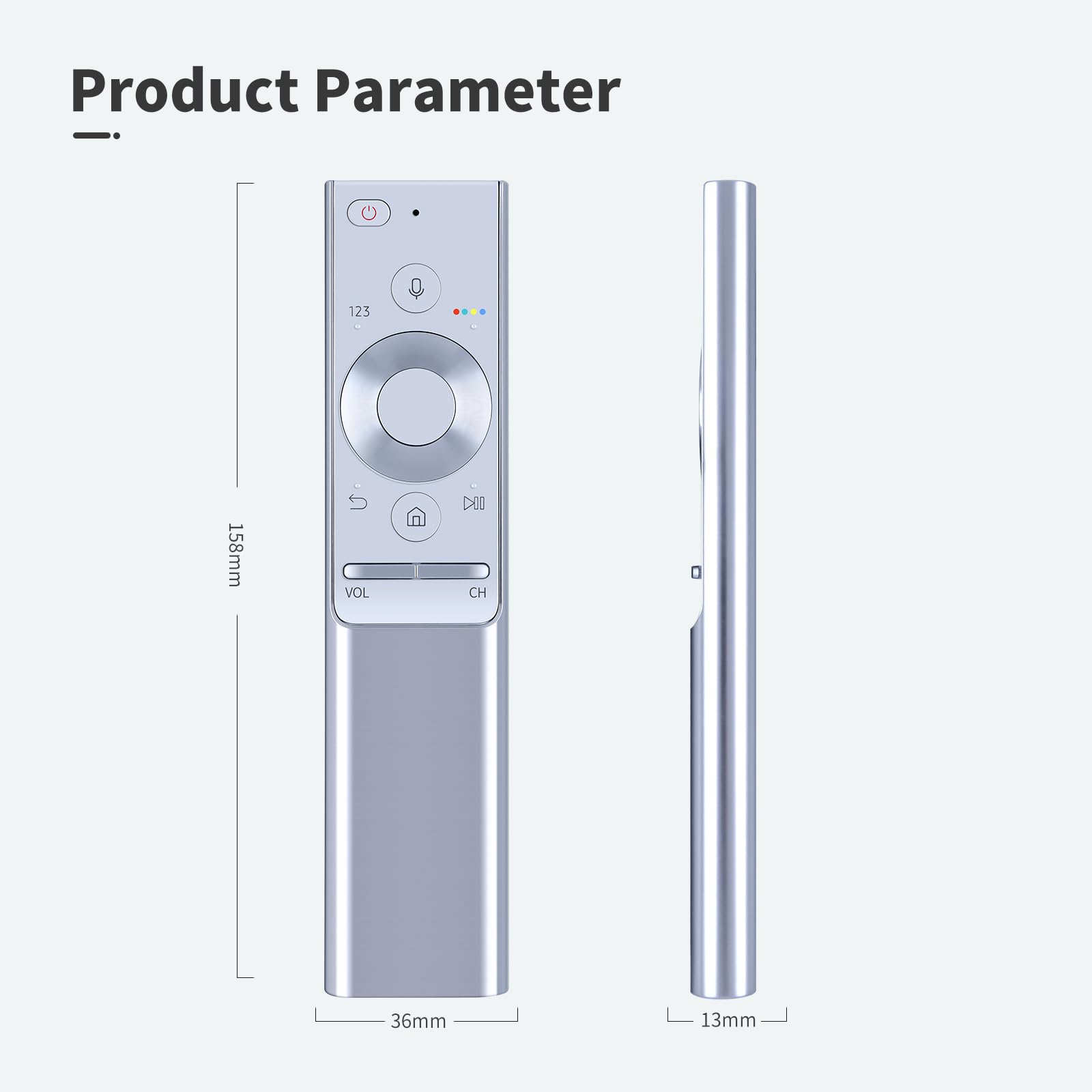 Voice BN59-01270A BN59-01265A BN5901270A Télécommande remplacée Compatible avec Samsung Les téléviseurs intelligents 4K QLED HD HDR UE43NU7445U UE43NU7445U UE65MU6449U Q7 Q8 Q9 QE55Q7CGMT