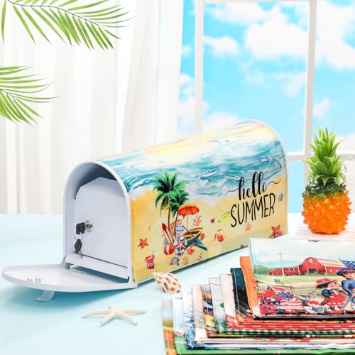 Image of Dispowreath 12 Pcs Vintage Seasonal Mailbox Covers Magnetic Standard Size 18 x 21 Inch Valentines Spring St Patricks Easter Magnetic Mailbox Covers for Garden Yard Outdoor Decor