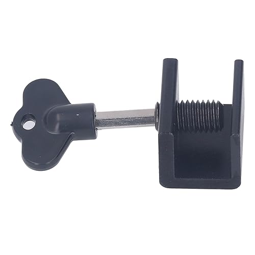 Miniatura 3 de Cerradura de ventana deslizante, marco de aleación de aluminio con un solo agujero, buena estabilidad, 10 juegos de cerradura deslizante horizontal