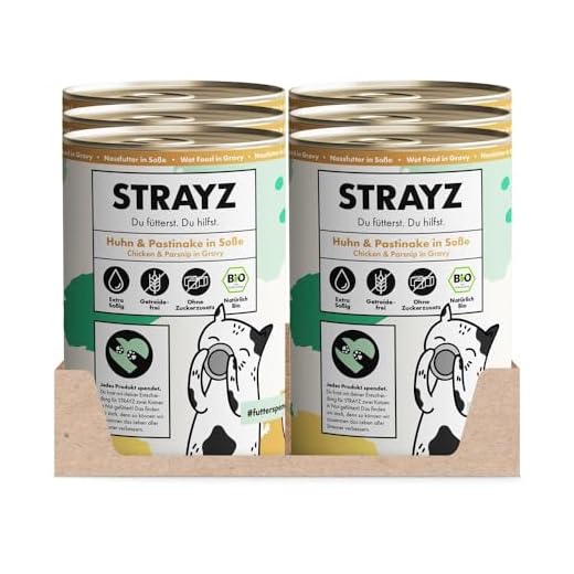 STRAYZ Bio Katzenfutter in Soße – Huhn