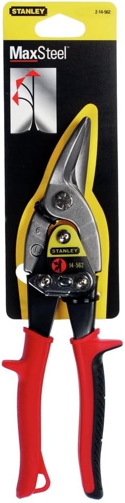 Stanley 2-14-562 Aviation Snips MaxSteel Left, Blue