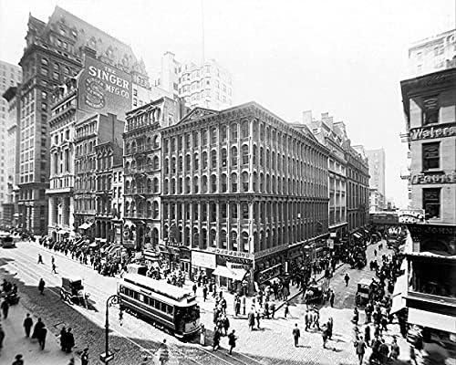 Broadway & Cortlandt St, New York City 1906 11x14 Photograph Photo Print