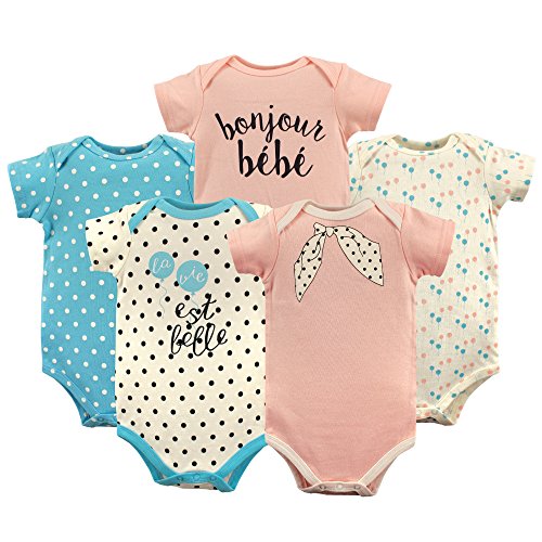 Image of Luvable Friends Baby Unisex Long Sleeve Bodysuits, 5-Pack