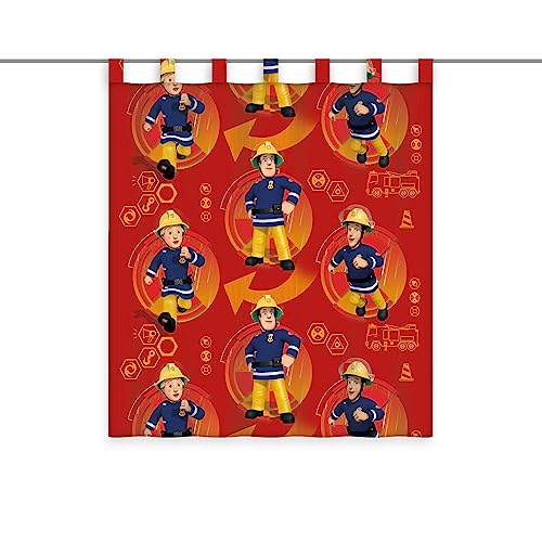 Herding Rideau, Sam le Pompier, polyester, Multicolore/Transparent, 140 x 160 cm