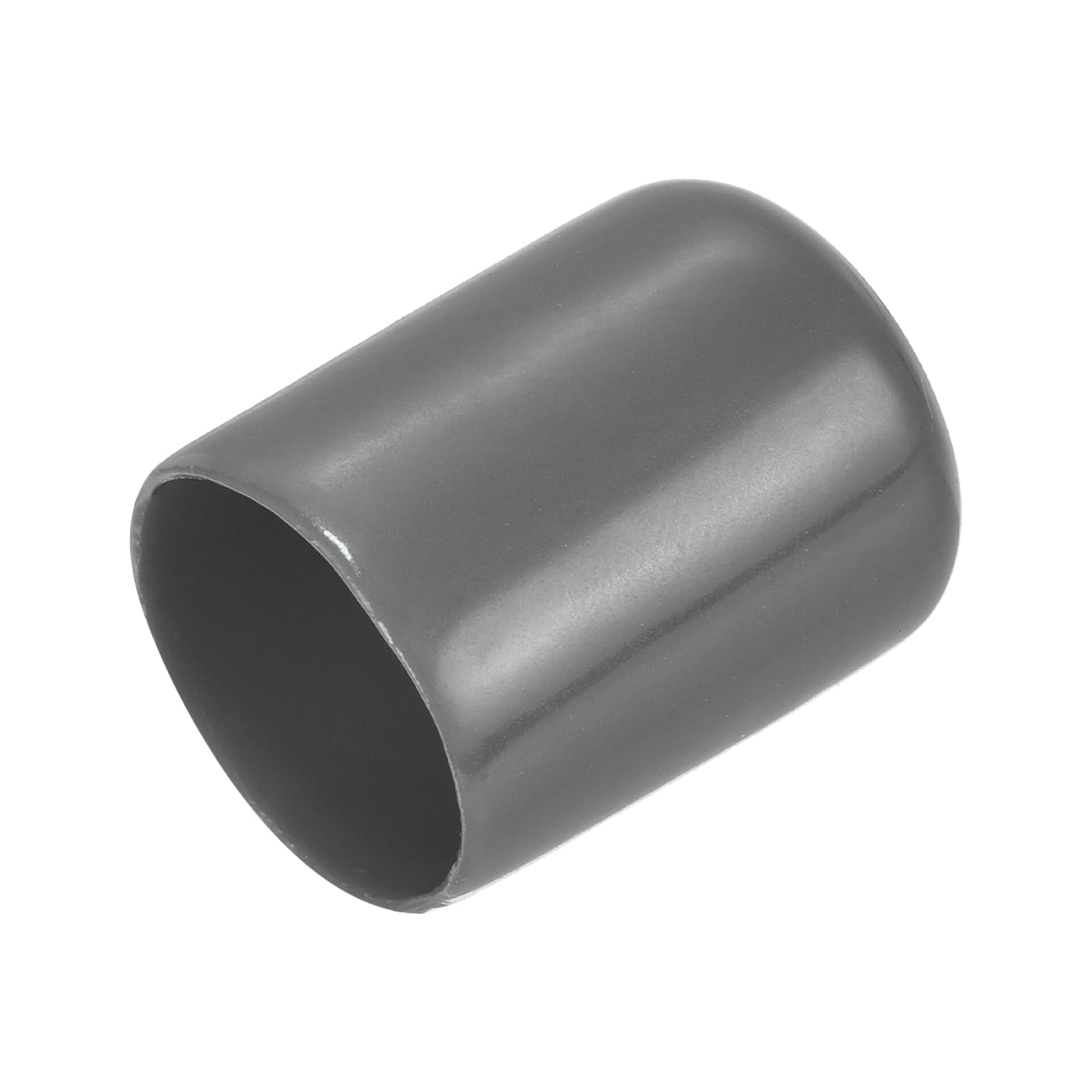 uxcell 20pcs Rubber End Caps 19mm(3/4") ID Vinyl PVC Round Tube Bolt Cap Cover Screw Thread Protectors Dark Grey