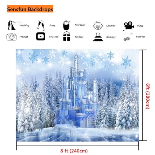 Fondo fotográfico sensfun Winter Ice Wonderland 240x180 cm miniatura 5