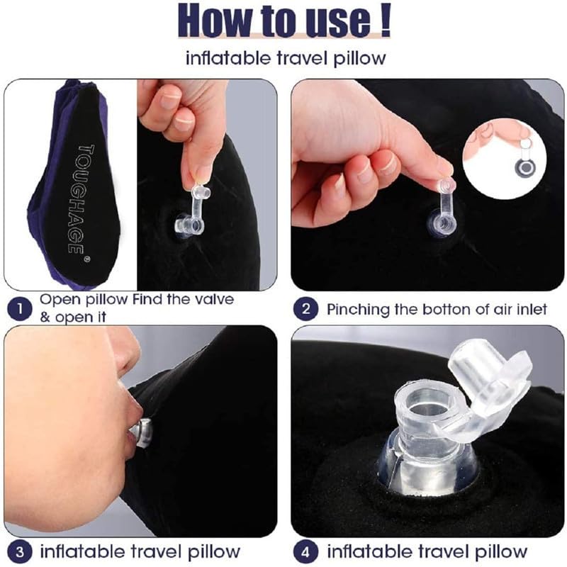 Convenient Cushion Bagages Accessoires Oreillers de Camping Les Oreilles en Voyage Reading Assist Equipment Pillow pour Siège et Dossier Coussin Lombaire lit WEDshy13GE – Image 5