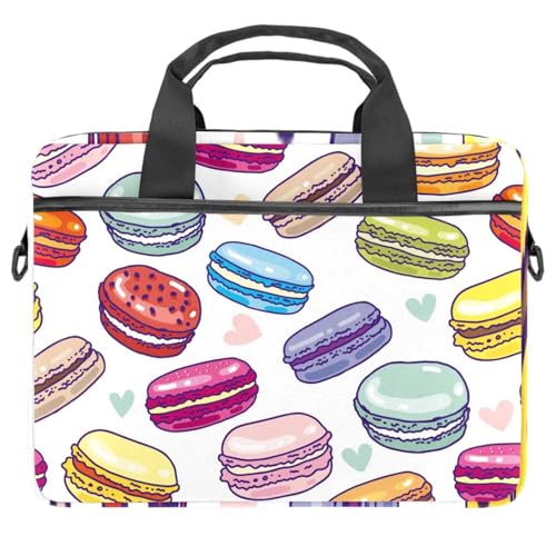 Sac ordinateur portable 13 pouces style Macarons pour les pauses café en terrasse