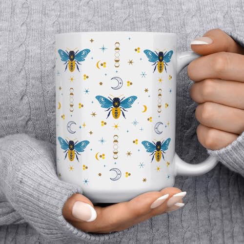 Taza de Cerámica Loftipop con Diseño Abeja Celestial 15oz miniatura 2