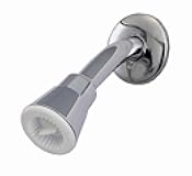 Old Style Price Pfister Showerhead and Arm, Chrome Finish, Ball Joint Showerheads Not Compatible with Regular TBE (Threaded Both Ends) Shower Arms - By PlumbUSA