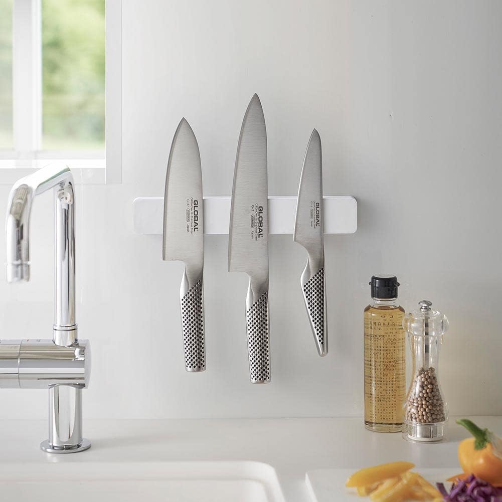 山崎実業(Yamazaki) KT-TW LR W25 WH Knife Holder, 約W25XD1.7XH4cm, wht