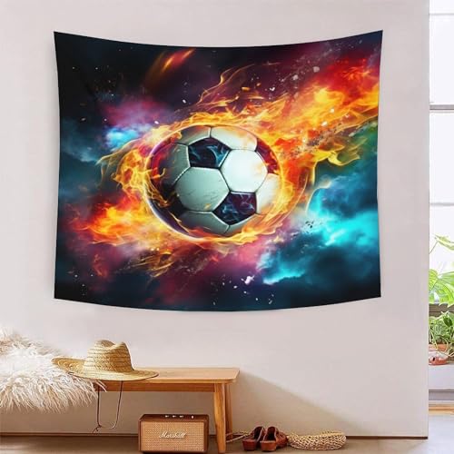 Tapisserie murale football effet 3D pour transformer le dortoir étudiant