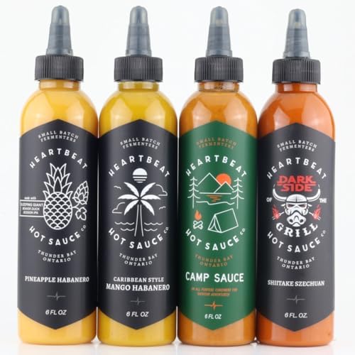 Heartbeat Hot Sauce 4 Pack Hot Sauce Gift Sets