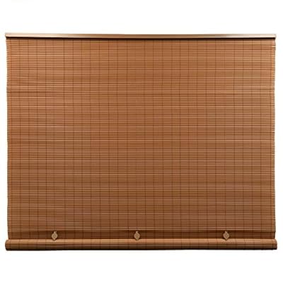 Radiance Cordless Outdoor Shades for Porch, Patio & Windows - Waterproof PVC Blinds for Indoor & Outdoor - Roll-Up Patio Privacy Screen for Diffuse Sunlight - Woodgrain - 36" W x 72" L - (3321236)