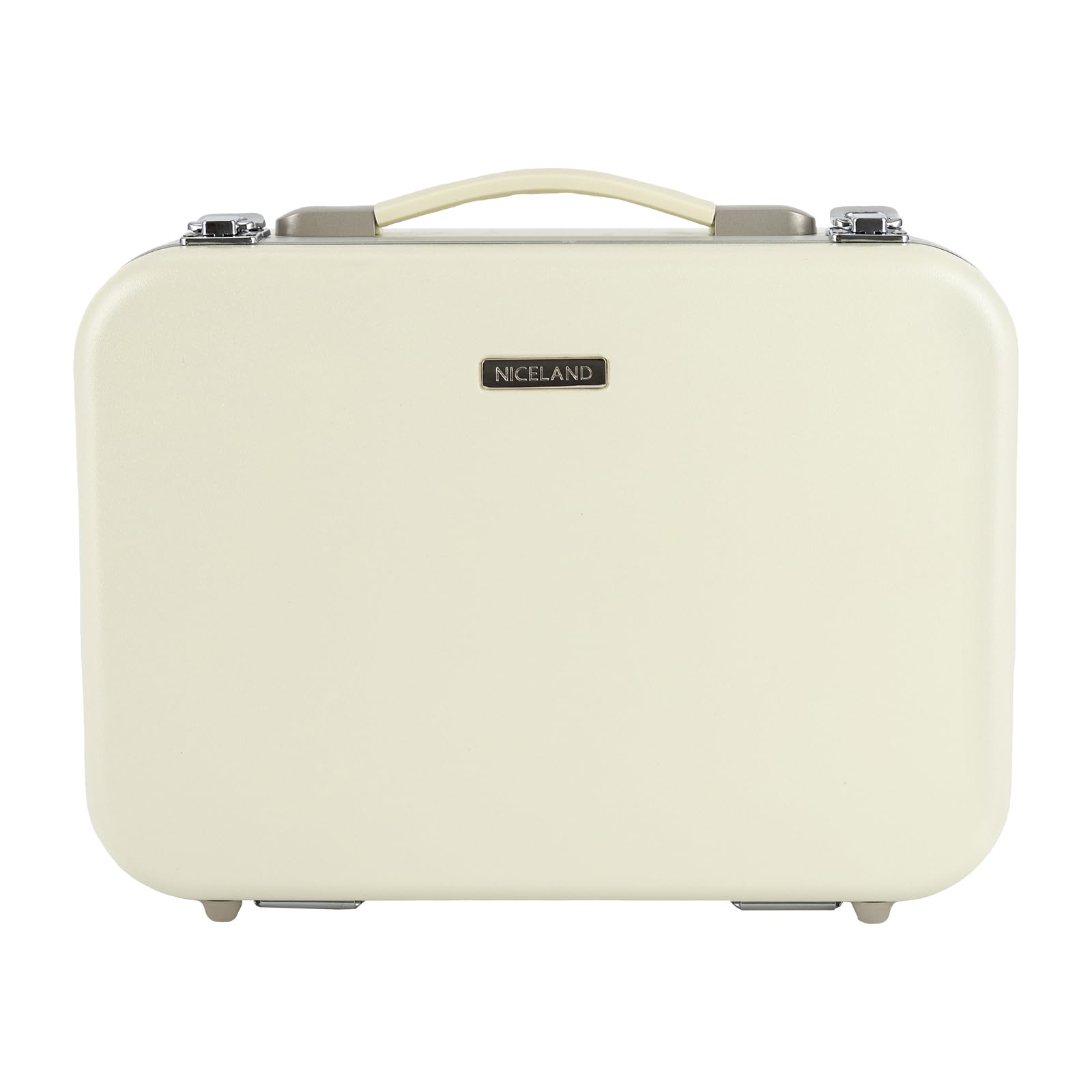 Kosmetiktasche, Kosmetikkoffer Reise Make up Tasche Schminktasche, Reisekosmetiktasche Kosmetikbox Koffer mit LED-Spiegel, für Schmuck, kosmetische Produkte, 34 * 24 * 12cm, Weiß