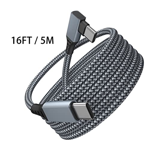 FKBJ 5 m/5 metros VR Link cabo USB C, cabo VR Link de carregamento rápido para Oculus Quest 2 transm