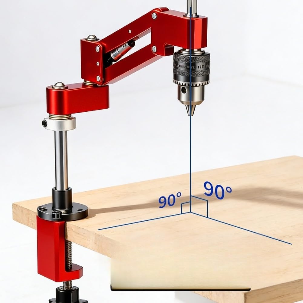 Soporte voladizo para taladro manual, aleación de aluminio, accesorio vertical horizontal, portabrocas de 1,5 a 10 mm