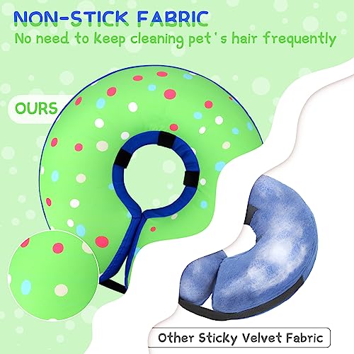 Image of Supet Inflatable Dog Cone Collar for Large Medium Small Dogs, Soft Cone Collar for Dogs Cats, ECollar Doggie Neck Donut Dog Cone Alternative After Surgery