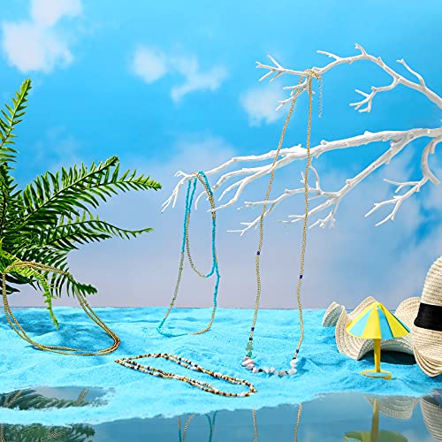 Jadive 7 Pieces Waist Beads for Women Jewelry Belly Beads Chains Summer African Beach Bikini Body Belly Chains Jewelry2