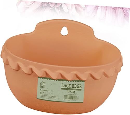 Miniatura 2 de Yardwe 2 piezas de montaje en pared para plantas colgantes de plástico para macetas colgantes al aire libre, cesta colgante para flores, maceta