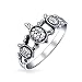 Produktbild Freundschaft Der Drei Besten Freunde Familie Meer Turtle Ringe Band Für Jugendlich Für Damen 925 Sterling Silber Ring