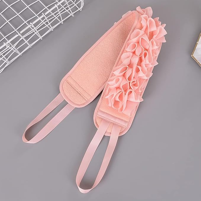 Fully Body Back Scrubber for Men and Women | Long Stretchable Loofah Back Scrubbing Body Scrubber for Bathing | Soft Exfoliating Sponge Body Wash Scrubber (Model 3)-image-0