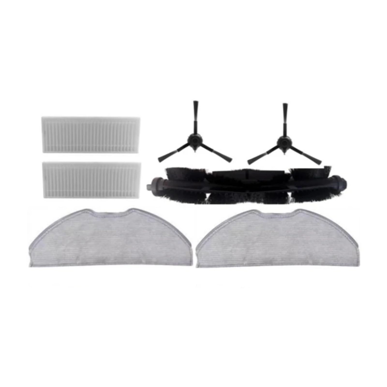 Vacuum Cleaner Spare Parts Accessories Roll Brush Side Brush HEPA Filter Mop Cloth Dust Bag，Compatible For Botslab S8 Plus(Carbon Fiber)