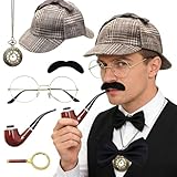 Versatili possibilità di utilizzo: questo costume da Sherlock Holmes è adatto per vari eventi festivi o a tema, tra cui carnevale, feste in costume, feste di Natale, spettacoli teatrali, eventi scolastici e abbigliamento cosplay