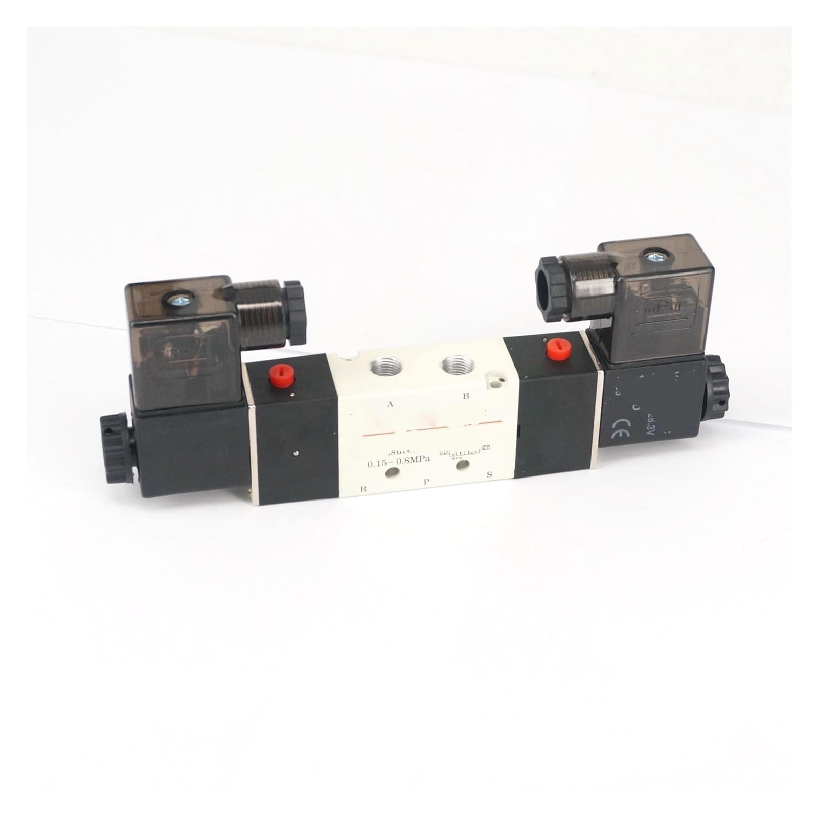 4V220-06 1/8" BSPT 12 V/24 V/110 V/220 V pneumatyczny zawór elektromagnetyczny z 5 przyłączami i 2 pozycjami (AC220V)
