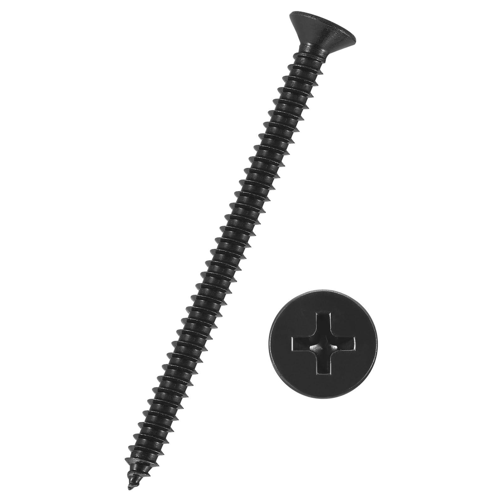 Kozelo 100pcs Phillips Flat Head Wood Screws