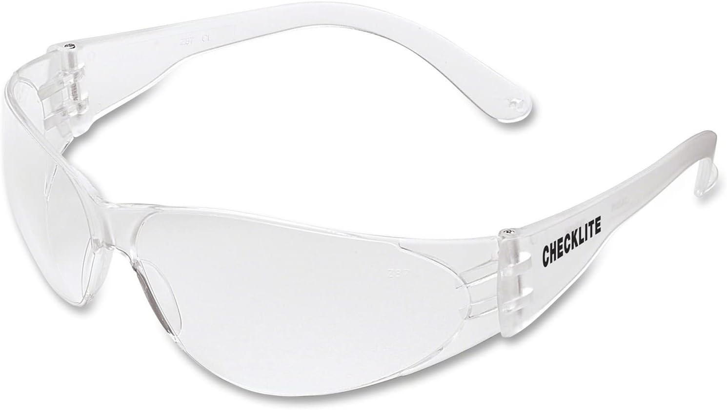 CL010 Checklite Safety Glasses with Clear Frame and Clear Lens, 1-Pair