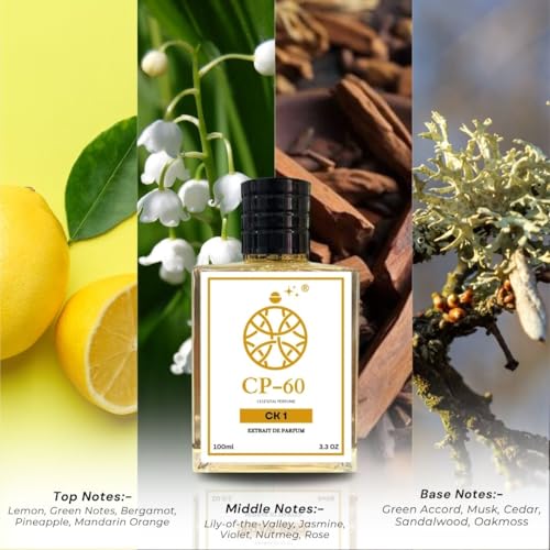 Image of Perfume for Men & Women| Inspired Fresh Citrus Fragrance | Lemon, Bergamot, Green Tea, Musk & Cedar Notes|40% Oil Concentration | Long Lasting Upto 8-10 Hours|Extrait De Parfum 100ml