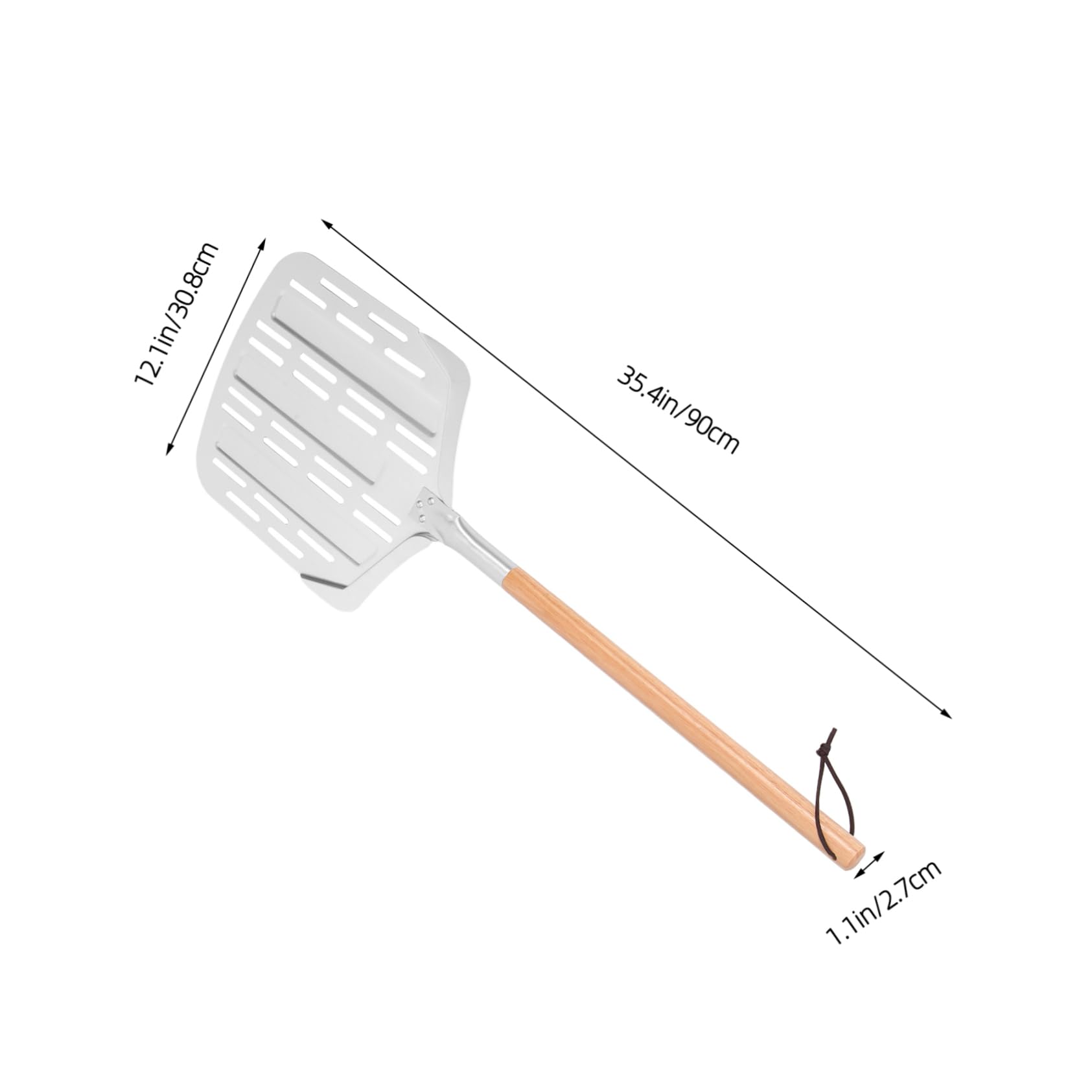 Pala per Pizza in Inox Spatola per Piastra Paletta Multifunzione per Alimenti Paletta per Servire Cibo Utensile da Cucina Riutilizzabile