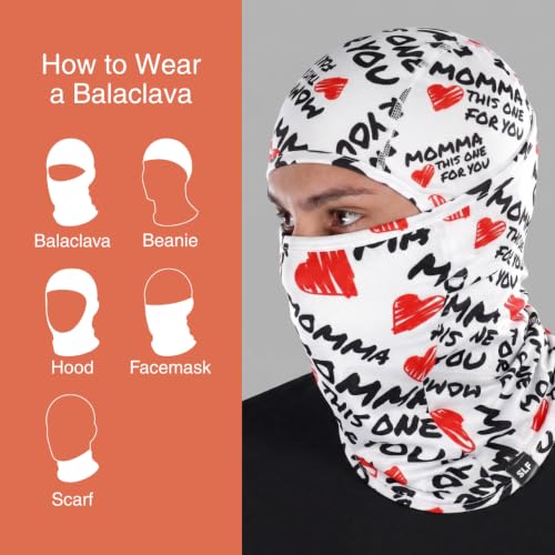 Image of SLEEFS Balaclava Face Mask Men & Women - Loose Fit, Breathable Ski Mask Shiesty for Football, Cycling - All Weather Use