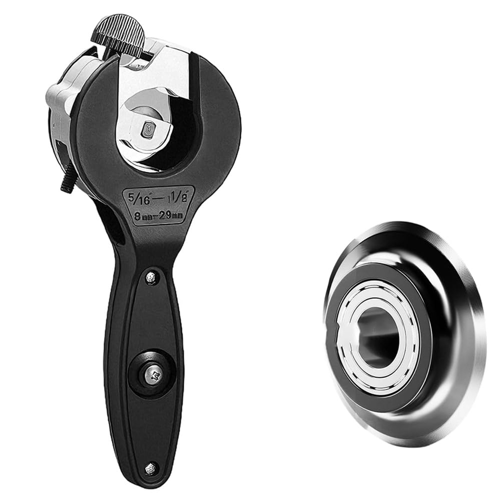 Jnchdghwa As Shown Copper For 8-29 Mm Tube Ratcheting Tubing Cutter Tool 1Pcs Heavy Duty Ratchet Pipe Cutting Metal