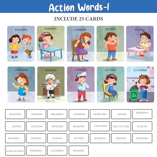 Image of The Book Tree Action & Sight Word Flashcards for Kids | 100 Early Learning Cards | Fun & Easy Word and Sentence Practice | Educational Flashcards for Preschool Learning & Toddler Activities