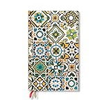 Paperblanks | 2025–2026 Porto | Portuguese Tiles | 18-Month Planner Flexis | Maxi | Vertical | Elastic Band | 224 Pg | 80 GSM