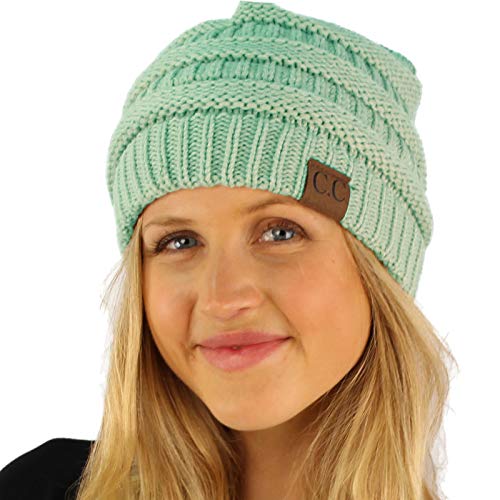 Image of Hatsandscarf CC Exclusives Solid Color Beanie Tail Hat for Adult (MB-20A)