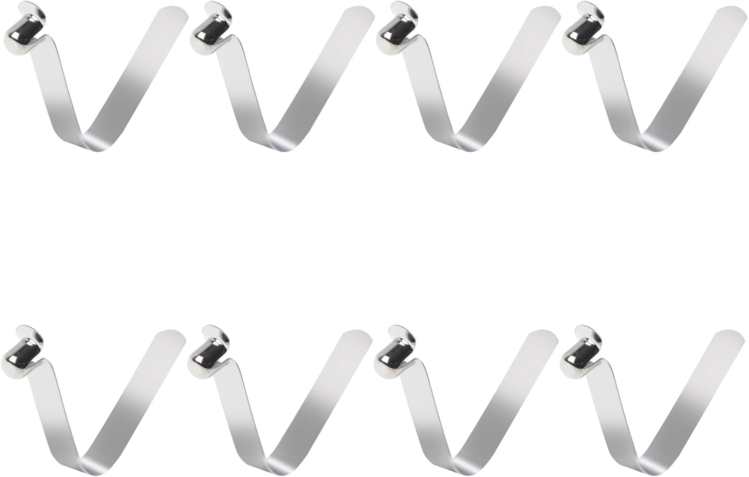 LLMSIX 8PCS Push Button Spring Clip, Kayak Paddle Spring Clips Stainless Steel