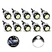 HopeU5® 10 X 9W 18mm Eagle Eye Led Fog DRL Daytime Reverse Backup Signal de stationnement 12V ultra-minces inverser les lumières blanc étanche
