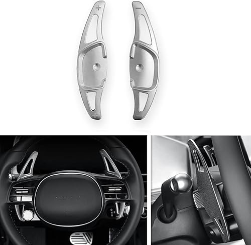 Miniatura 3 de Extensión de palanca de cambios de aluminio de estilo plateado compatible con Hyundai Ioniq 5 Ioniq 6 Accesorios