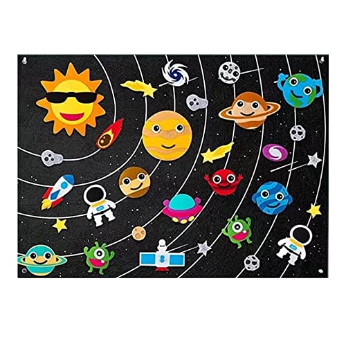 Dedaiby Children's Teaching Felt Board,Flannel Graphs For Children Farm Ocean Animals Story Felt Board Set, Early Learning Interactive Play Kit Wall Hanging Gift For Toddlers Kids #TOP2