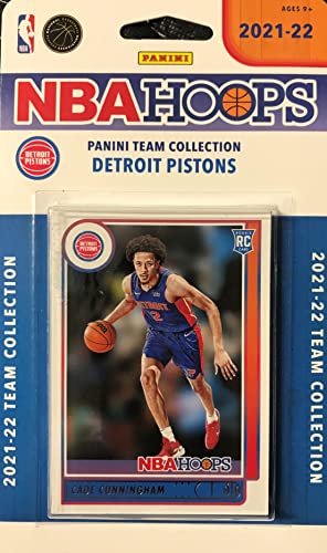 Detroit Pistons 2021 2022 Hoops Factory Sealed Team Set with Rookie cards of Cade Cunningham, Isaiah Livers and Luka Garza