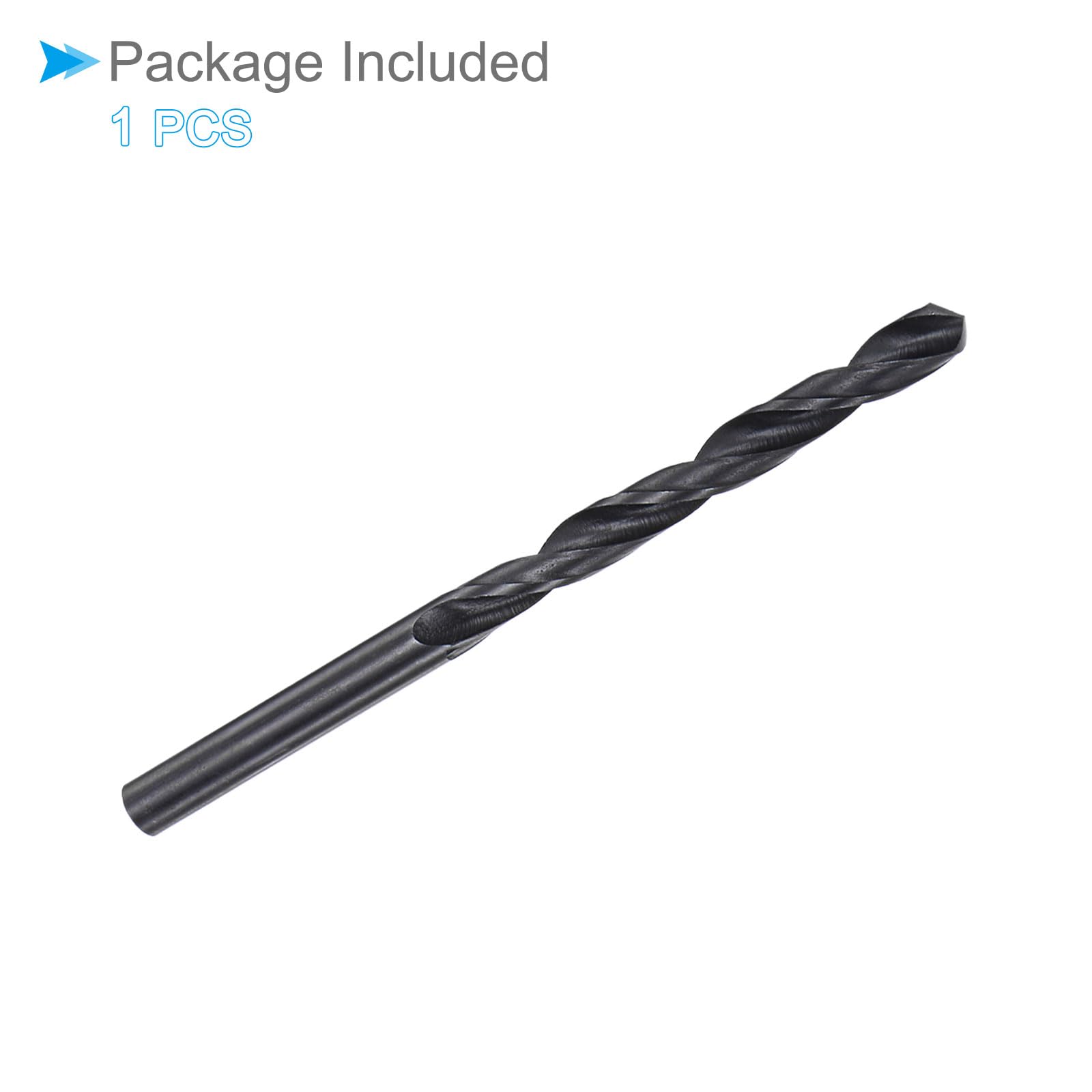 Punte da Trapano Elicoidali Acciaio ad Alta Velocità 6542, Diametro 5,8mm Lunghezza 90mm, Punta Trapano Dritta Twist Jobber Ossido Nero per Metallo Plastica Alluminio