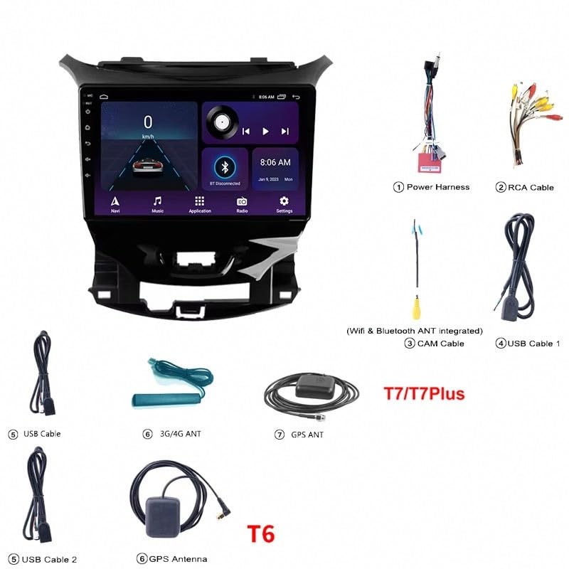 Radio coche 2 DIN Fiat Egea 2015-2018 con Android Auto inalámbrico y Mirror Link 5